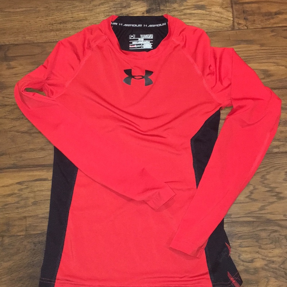Boy’s Red and Black Medium Under Armour shirt